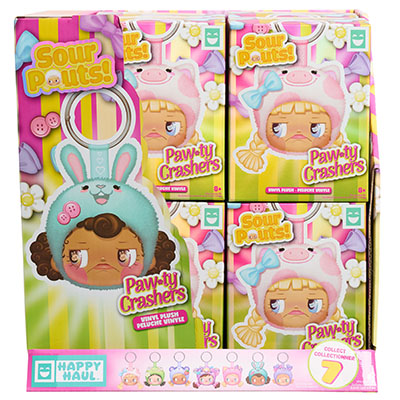 Happy Haul Sour Pouts Party Animals Clip On Plush